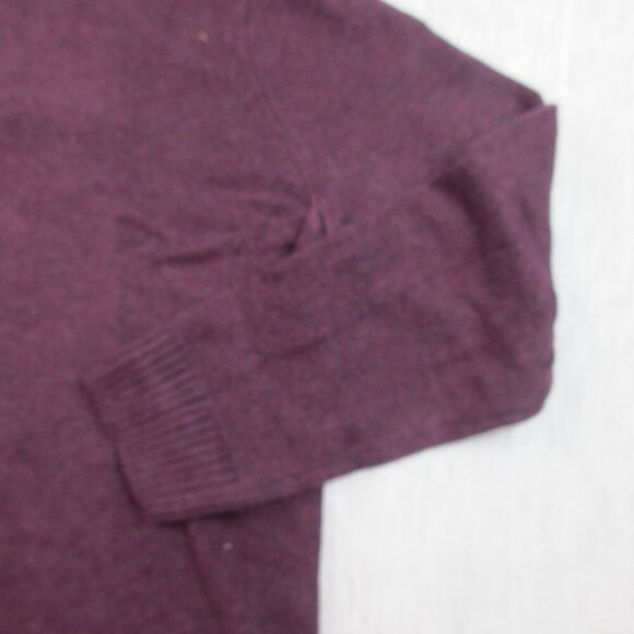 Sonoma Goods for Life Supersoft‎ Sweater Mens 2XL Maroon Ribbed Hem Quarter Zip - Picture 5 of 11